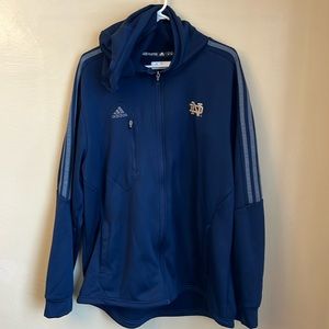 Adidas Climawarm Notre Dame XL Full Zip Hoodie
